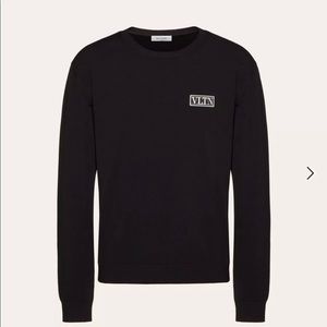 Valentino Men Sweater CREW-NECK SWEATER WITH VLTN TAG